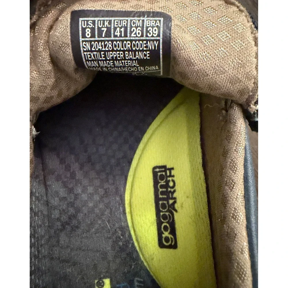 Skechers Mens Classic Fit Navy Slip On Shoes Goga Mat Arch 204128 NVY Size 8